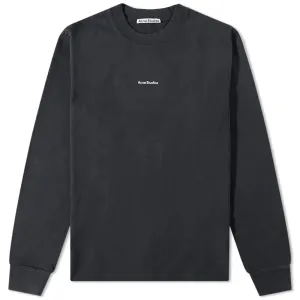 Acne Studios Erwin Print Long Sleeve T-Shirt, Black