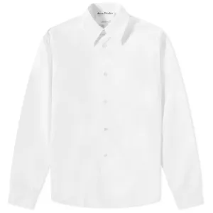 Acne Studios Salo poplin shirt, white