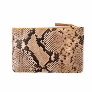 Faux Snake Wallet Clutch