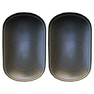 Outdoor 2-Way Speakers, Black, 8-Ohm