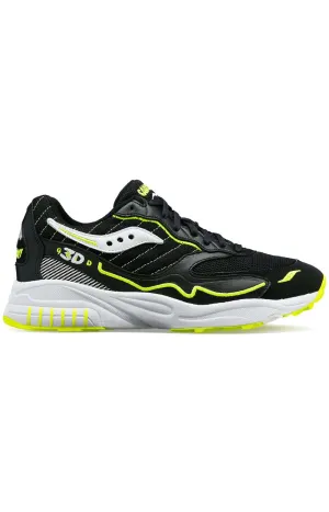 Saucony 3D Grid Hurricane Sneakers - Black/White