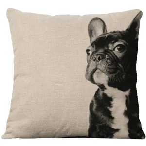 Square Cloth Pillow Covers with Dog Images